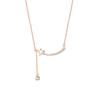 925 Sterling Silver Smile Colar Mulher Design de Nicho Luz Luxo High-end Colar Clavícula Feminina Cadeia Feminina Simples Elegante