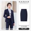 Traje de negocios suave microelástico de un botón para hombre y mujer, traje de traje, traje para personal gubernamental, bienes raíces, banco, traje formal