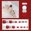 J81-120 uñas de los pies color sólido diamante de imitación para chicas calientes elegantes nacarado usando láminas de uñas láminas de uñas postizas terminadas al por mayor