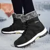 Botas de Nieve Cálidas de Invierno de Talla Grande Transfronterizas para Hombres y Mujeres, Forradas de Felpa y Engrosadas, Adecuadas para Viajes al Noreste, Botas Casuales de Media Caña