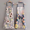 Delantal impermeable al por mayor del fabricante, estilo de colgar en el cuello para la cocina, ropa de trabajo a prueba de aceite para mujer, delantal de cocina y para el hogar