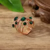 Anillo Decorativo de Piedra Preciosa de Cristal, Anillo de Primavera Grande Exagerado Estilo Europeo y Americano, Joyería Original, Venta al por Mayor por Pieza