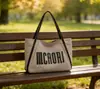 Bolsa de Hombro de Lona Grande de Alta Gama Casual Estilo Ins Versión Coreana 2026
