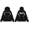 Conjunto de Moletom com Capuz Masculino de Alta Qualidade Transfronteiriço Hell Star Nfc Marca Tendência Lavado e Desgastado Retro Americano High Street