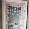 Cortina Divisoria de Lazo Familia Amor Amor Azul Cortina Inferior de Dormitorio Cortina de Tela Cortina Cortina Decorativa Cortina de Puerta