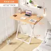 Mesa de Computador Dobrável Mesa Dobrável Não Requer Montagem Mesa de Estudo para Quarto de Casa Pequeno Apartamento Quarto de Aluguel Mesa de Escritório