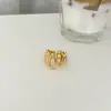 Anillo Versátil de Línea Irregular para Mujer, Anillo Abierto de Personalidad Geométrica, Anillo para Dedo Índice de Diseño Nicho, Accesorio de Joyería