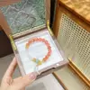 Pulsera de Ágata Roja del Sur Natural, Nueva Pulsera Blanca de Ágata Estilo Chino, Diseño Original Artístico Retro, Joyería Popular para Mujer