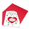 1 conjunto de envelopes criativos e engraçados para cartões de aniversário, cartões com bênçãos em inglês divertidos de festa desenhados à mão, fornecimento transfronteiriço