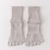 Calcetines Deportivos de Rizo para Hombre con Dedos Gruesos Otoño e Invierno Calcetines de Cachemir con Dedos Calcetines de Malla Transpirables Absorbentes de Sudor Venta Directa de Fábrica