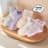 Calcetines para Niños Primavera y Verano Malla Transpirable Fina Niñas Dibujos Animados Lindos My Melody Estudiante Transfronterizo Calcetines Cortos Calcetines de Algodón