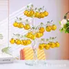 Árbol de Manzana de Cristal Árbol de la Paz Decoración Creativa para Sala de Estar Regalo Entrada Mueble de TV Aparador de Vino Decoración del Hogar Adornos