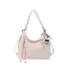Bolsa Tote Estilo Coreano Retrô Artístico de Bolinhas Estilo College para Mulheres 2026 Nova Moda Versátil de Grande Capacidade Bolsa de Ombro