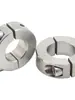 Acoplamiento de Anillo Fijo Tipo Dividido de Acero Inoxidable 304 Engrosado, Anillo de Bloqueo de Sujeción Circular para Eje Óptico Tipo Abierto, Anillo de Límite