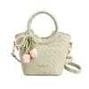 Bolsa Pequena Transversal de Ombro Casual Elegante Nova de Verão 2026 para Mulheres, Cor Sólida, Alta Capacidade, para o Trabalho
