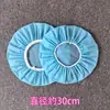 Gorro de ducha color sólido capa única grueso impermeable ducha PEVA Baño Baño mascarilla para el cabello gorro de baño impermeable cubrecabezas para el cabello