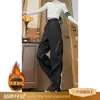 Calças Funcionais de Trabalho High Street para Homens e Mulheres, Marca Tendência de Outono com Design de Zíper, Calças Casuais Retas Largas de Tamanho Grande