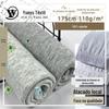 Malha de algodão penteado 40s 40 Algodão de Xinjiang tecido para roupa íntima 110g cinza florido malha de um lado tecido para camiseta em estoque