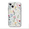 Capa Transparente com Flor e Trepadeira Floral para Celular Iphone17 Meninas Antiderrapante Capa Protetora Apple 18Pro 15Pm