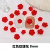 Jóias de unhas de camélia atacado resina popular transparente aurora rosa acessórios tridimensionais decoração de unhas