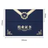 Portacertificado de Honor Tipo Calendario de Escritorio A4, Diploma Estampado en Oro, Carta de Nombramiento, Certificado de Honor por Donación Impreso, Listo para Enviar Estampado en Oro