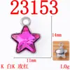 Aleación colgante diy joyería suministro directo transfronterizo color estrella de cinco puntas colgante moda todo-partido accesorios para el cabello ropa accesorios diy
