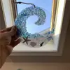 Atraente Popular de Vidro do Mar Suncatcher Ondas do Oceano Praia Romântico Acrílico Plano Decoração de Casa