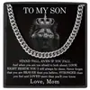 Collar de cadena cubana de hip-hop de personalidad europea y americana transfronterizo para hombre, para enviar a familiares y amigos, tarjeta de bendición, caja de regalo, joyería exquisita