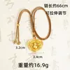 Collar vietnamita estilo chino bañado en oro con diseño étnico vintage, colgante de calabaza giratoria de fortuna y prosperidad para mujer, nueva joyería china de alta gama