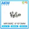 MR106RZ Cixi rodamiento de pulgada un lado cubierta de goma un lado cubierta de hierro 6*10*3mm rodamiento para lijadora de uñas