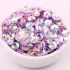 Lentejuelas cóncavas de flor de ciruelo de punta dorada importadas de 6/8 mm 30 colores bordado cosido a mano ropa accesorios diy