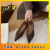 2026 Zapatos Planos de Estilo Nuevo con Puntera Puntiaguda, Minimalistas Coreanos Retro con un Toque Francés, Boca Baja, Versátiles para el Trabajo, Zapatos de Mujer de Tacón Bajo