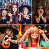 2026 Novos Adesivos de Tatuagem Desenho Animado Halloween Transfronteiriços para Festas de Feriado, Adesivos de Tatuagem Impermeáveis Ecológicos