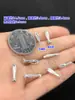 Prata Esterlina s925 Retrô Fosco pequeno Peixe Koi separados Contas Contas de Balde Corda de Mão Trançada Pulseira Colar Acessórios DIY Feito à Mão