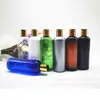 Frasco de Alumínio Anodizado 300ml com Tampa Flip-Top para Loção, Frasco Tipo Pump de Ombro Arredondado para Hidrolato, Frasco para Tônico e Óleo Essencial
