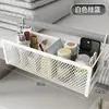 Cesta colgante sobre la cama para almacenamiento en dormitorio, un práctico organizador de mesita de noche, estante de almacenamiento sin taladro para la habitación del dormitorio