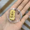 Pegatina para Teléfono Móvil de Oro Puro 999 2 Mg Dios de la Riqueza Caqui Ruyi Talismán de Paz para Atraer Riqueza y Hacerse Rico Regalo Popular Fabricante Venta al por Mayor