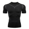 Nova Camiseta de Secagem Rápida de Verão Masculina para Academia, Corrida, Treinamento ao Ar Livre, Elástica, Respirável, Esportiva, Justa, Manga Curta