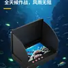 Localizador Visual de Peixes Subaquático HD com Visão Noturna, Câmera de Pesca de Alta Definição, Sensor de Temperatura e Profundidade, Display à Prova d'Água, Conjunto Completo