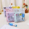 Set de Mini Cuaderno Bloc de Notas con Bolígrafo Cuaderno Pequeño Dibujo Animado Creativo Estilo Ins Japonés Lindo e Interesante Cuaderno Pequeño