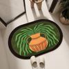 Alfombrilla Antideslizante Minimalista para Baño, Felpudo para Entrada, Alfombrilla para Pies de Baño, Felpudo Sencillo para Puerta de WC, Alfombrilla Absorbente para Suelo de Baño