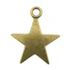 35x 29mm 6.8g multicolor Accesorios vintage europeos y americanos colgante de sol, luna y estrellas estrella de cinco puntas
