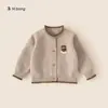 Ropa Infantil You Bao Estilo Bosque Retro Prendas de Punto para Niños Pequeños Bloque de Color Elegante Cuello Redondo Top Infantil Suéter Sencillo para Niñas