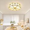 Luminária de teto simples estilo americano toda em cobre para sala de estar, estudo, quarto principal. Luminária de teto europeia para sala de jantar.