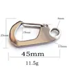 Venta Directa de Fábrica Acero Inoxidable Forma de Pico de Ganso Impermeable y a Prueba de Óxido Llavero Sencillo Joyería Ferretería Colgante Gancho de Resorte Hebilla