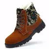 Los zapatos de seguridad para hombre son anti-impacto, a prueba de perforaciones, de caña alta, con puntera de acero, ligeros, de cuero, antideslizantes y resistentes al desgaste, para soldadores
