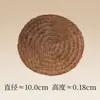 Alfombrilla de Fibra de Coco Natural Marrón para Té Almohadilla para Té Almohadilla Gruesa de Cerdas Accesorios para Ceremonia del Té Almohadilla para Tetera Almohadilla de Aislamiento Térmico de Pelo Marrón Manteles Individuales Posavasos para Taza de Té