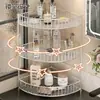 Prateleira de Lavatório Canto de Mesa de Maquiagem Desktop Batom Perfume Acessórios Skincare Caixa Organizadora de Cosméticos para Banheiro