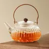 Tetera de Vidrio de Borosilicato de Alta Calidad al por Mayor para Uso Doméstico, Tetera de Gran Capacidad para Preparar Té, Tetera con Filtro de Acero Inoxidable, Juego de Té