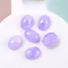Adesivo oval para metade do rosto com imitação de jade em degradê, clipe de cabelo DIY, ímã de geladeira e material decorativo para tamancos